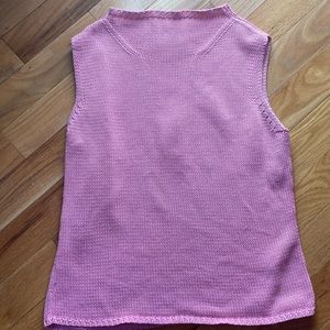 Lilly Pulitzer Pink XL sleeveless knit sweater